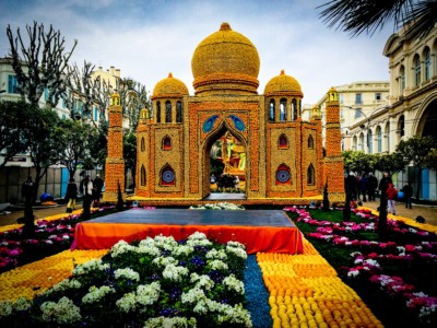 The Taj Mahal of citrus fruit - seeing the Fete Du Citron is one of the things to do in Menton