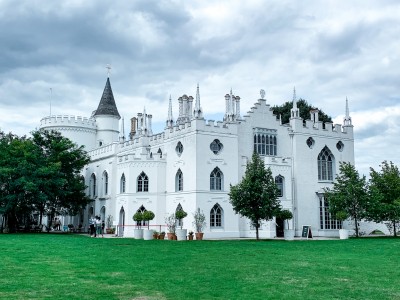 The outside of Strawberry Hill House - a perfect day trip from London by train