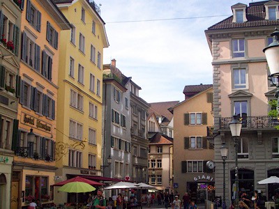 Part of Zurich's old town