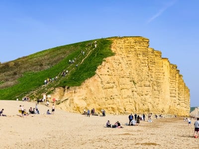 The cliff in West Bay Dorset