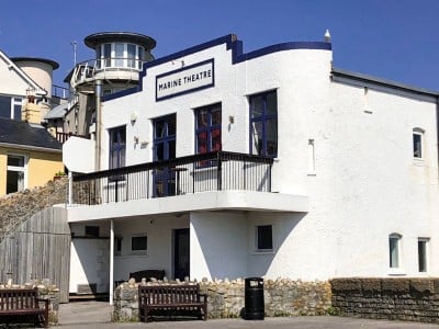 The outside of the Marine Theatre in Lyme Regis