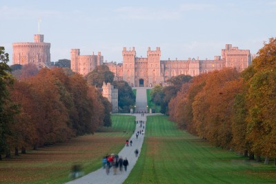 The Long Walk in Windsor that leads up to Windsor Castle - see this on one of your days out from London by train