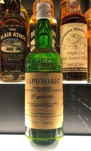 Laphroaig whisky, part of the world's largest collection