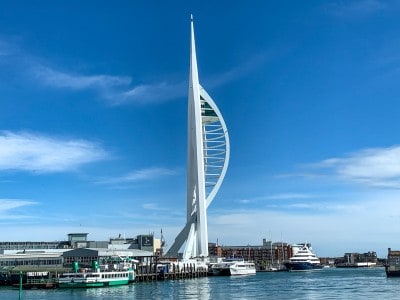 The Spinnaker Tower from the boat