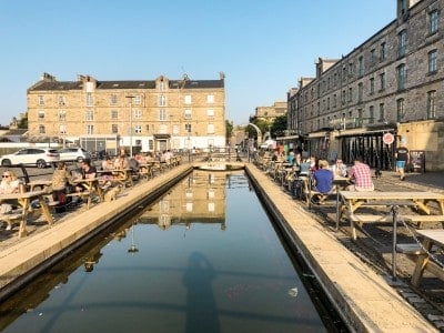 Commercial Quay in Leith - visit as part of your 3 days in Edinburgh