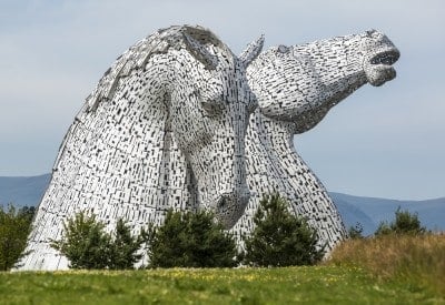 The Kelpies horses heads sculpture