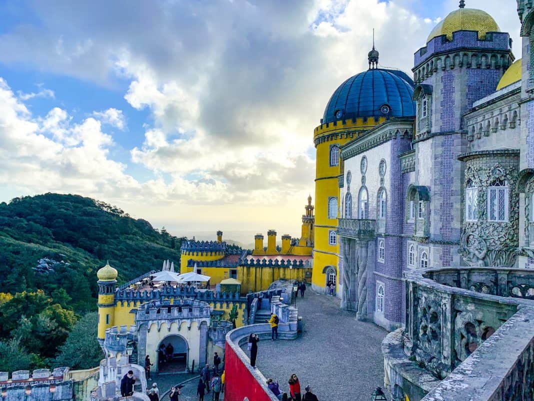 Views from the side of the Pena Palace