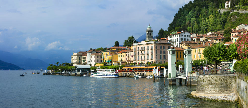 A view of the town of Bellagio on Lake Como