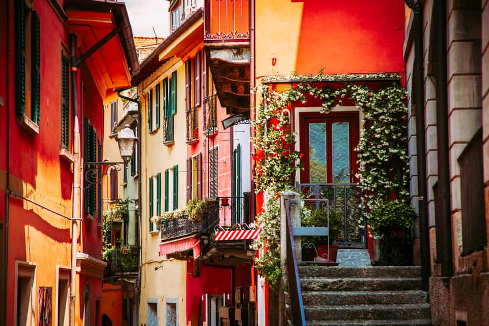 One of the streets in Bellagio, Lake Como  