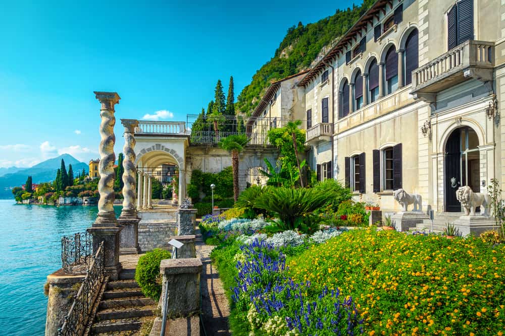 Part of the garden at Villa Monastero - one of the things do in Varenna