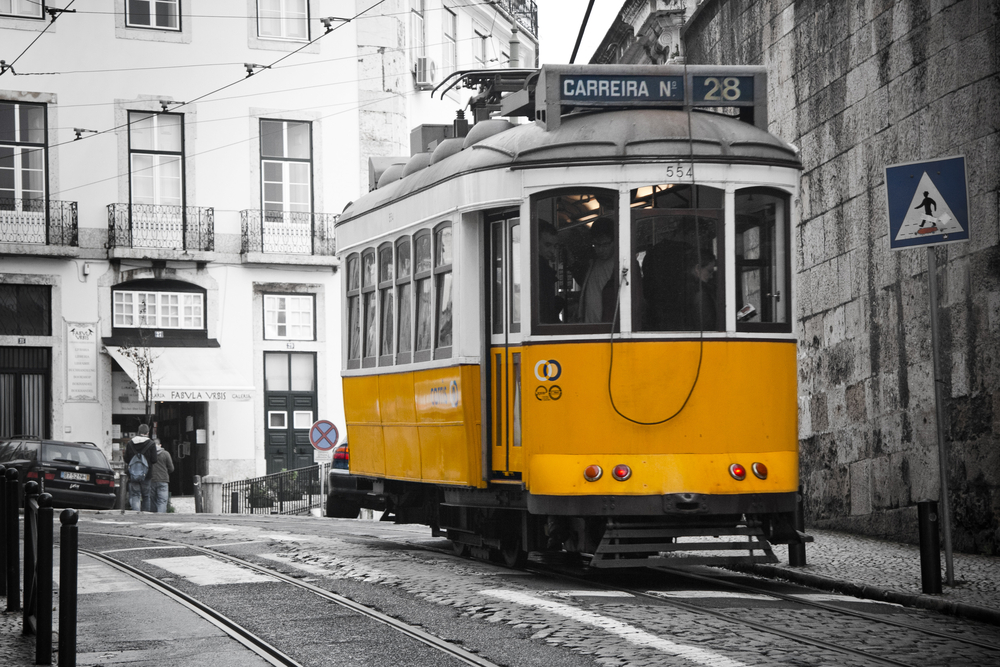 Lisbon's number 28 tram