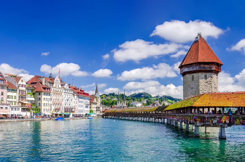 The Chapel Bridge in Lucerne