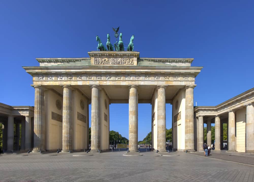 The Brandenberg Gate in Berlin