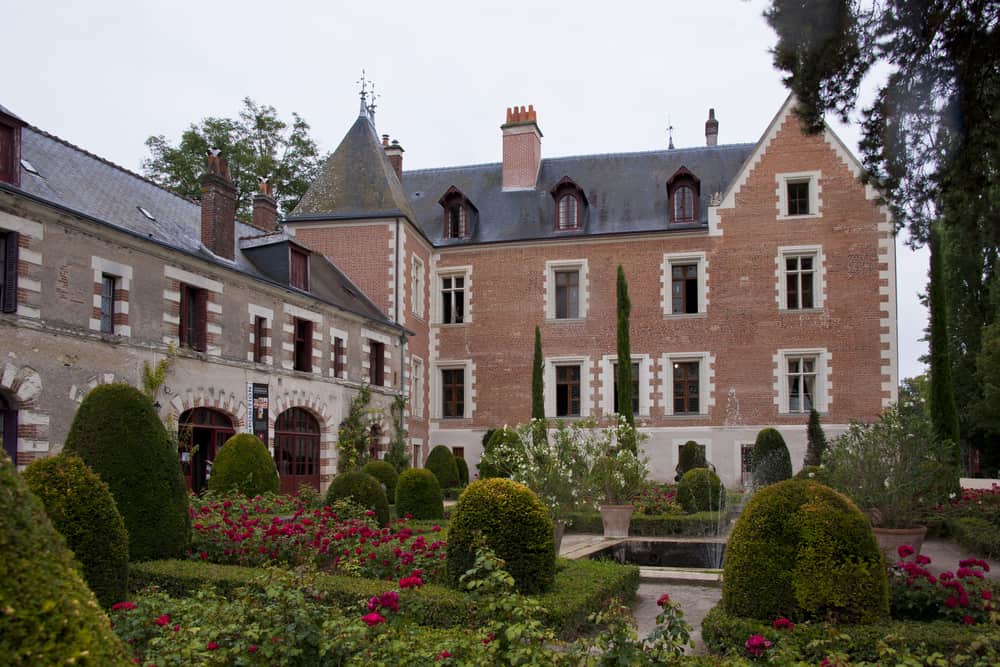 The Chateau du Clos Lucé with part of its garden