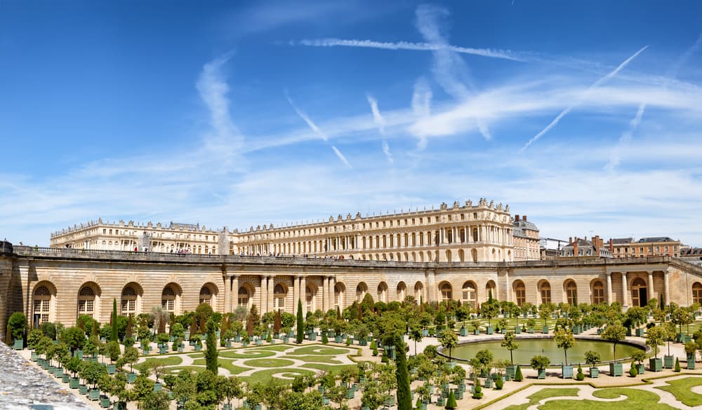 The Palace and formal gardens in Versailles