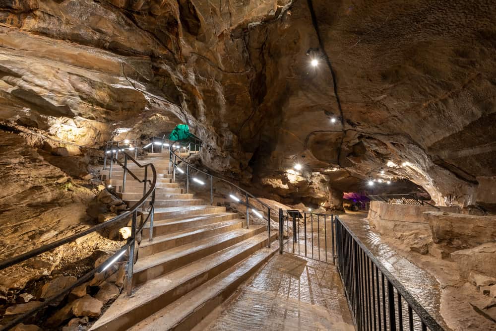 Inside Gough's Cave in Cheddar Gorge 