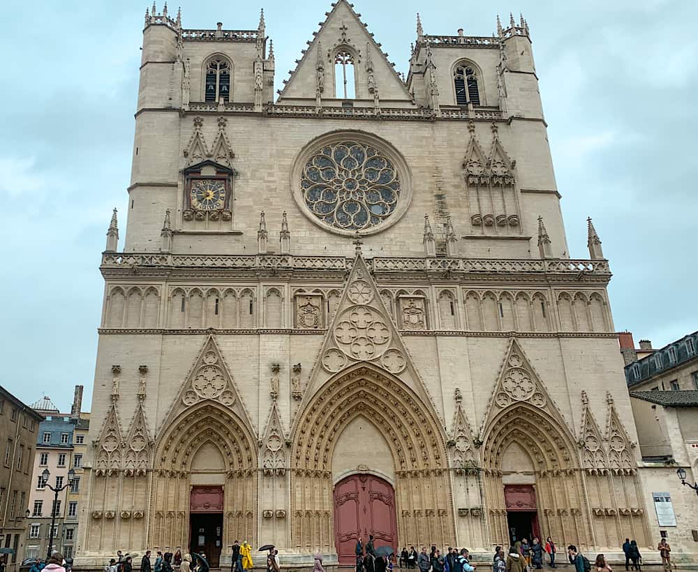 The Cathédrale St-Jean - a must on a weekend in Lyon.
