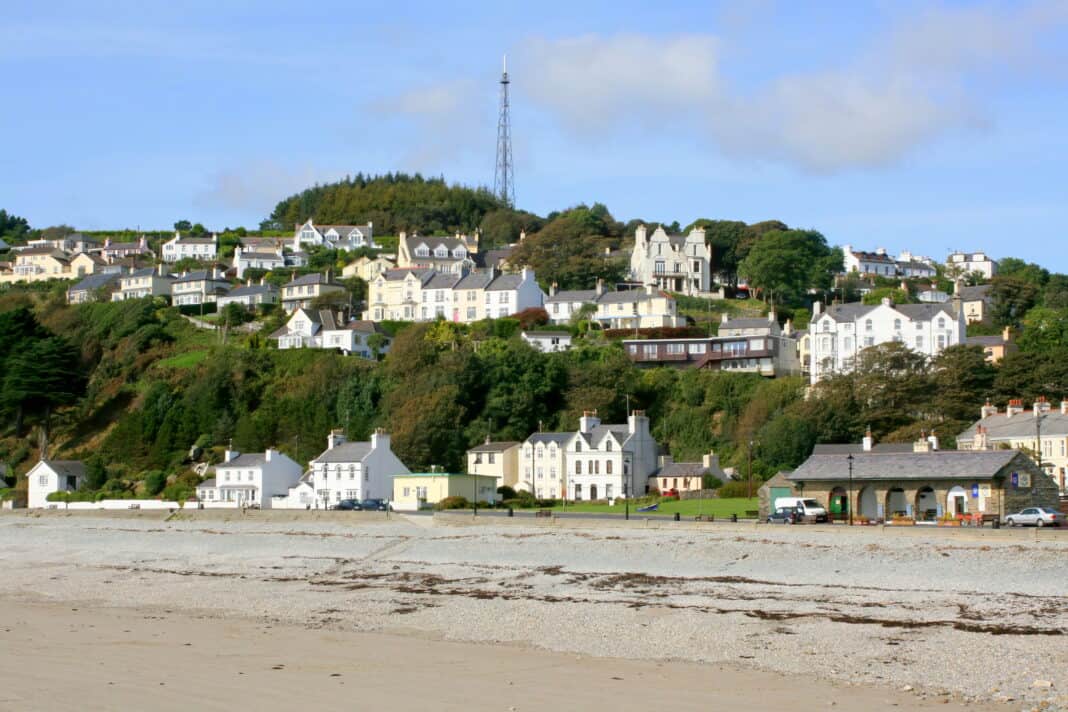 Laxey Beach and village
