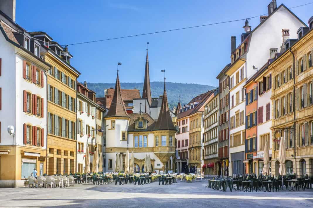 The Place des Halles, Neuchatel