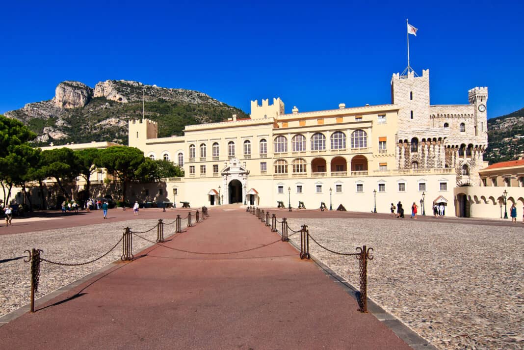 The outside of the Prince's Palace in Monaco
