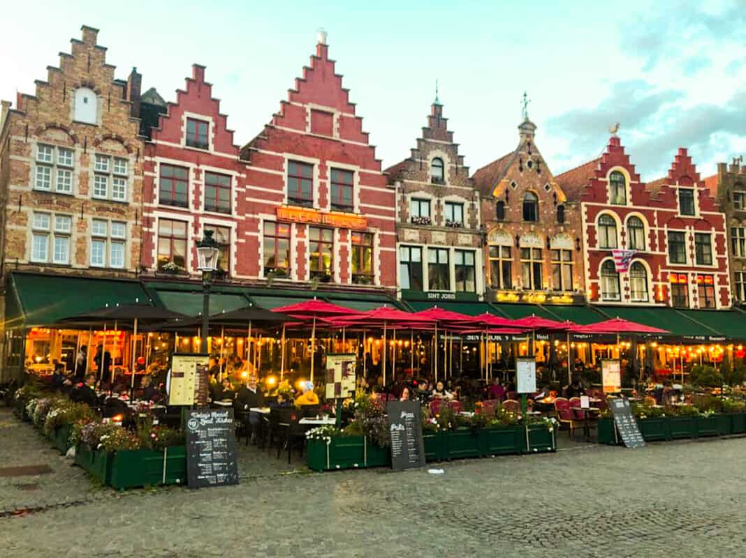 Part of the Grote Markt in Bruges