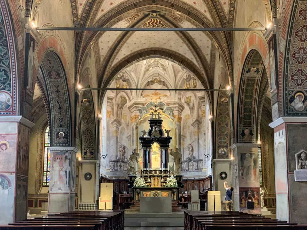 Inside Lugano Cathedral