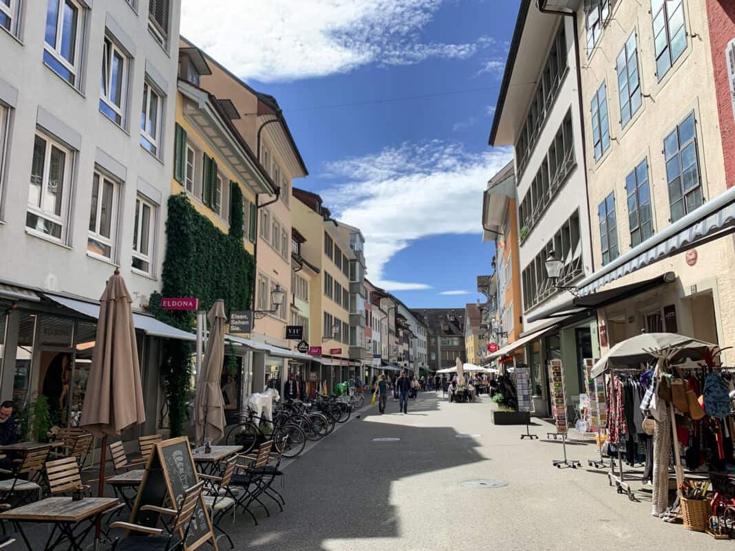 Part of the old town in Winterthur