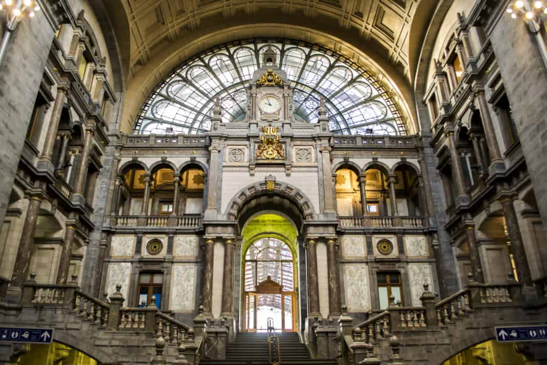 Inside Antwerp Centraal Station