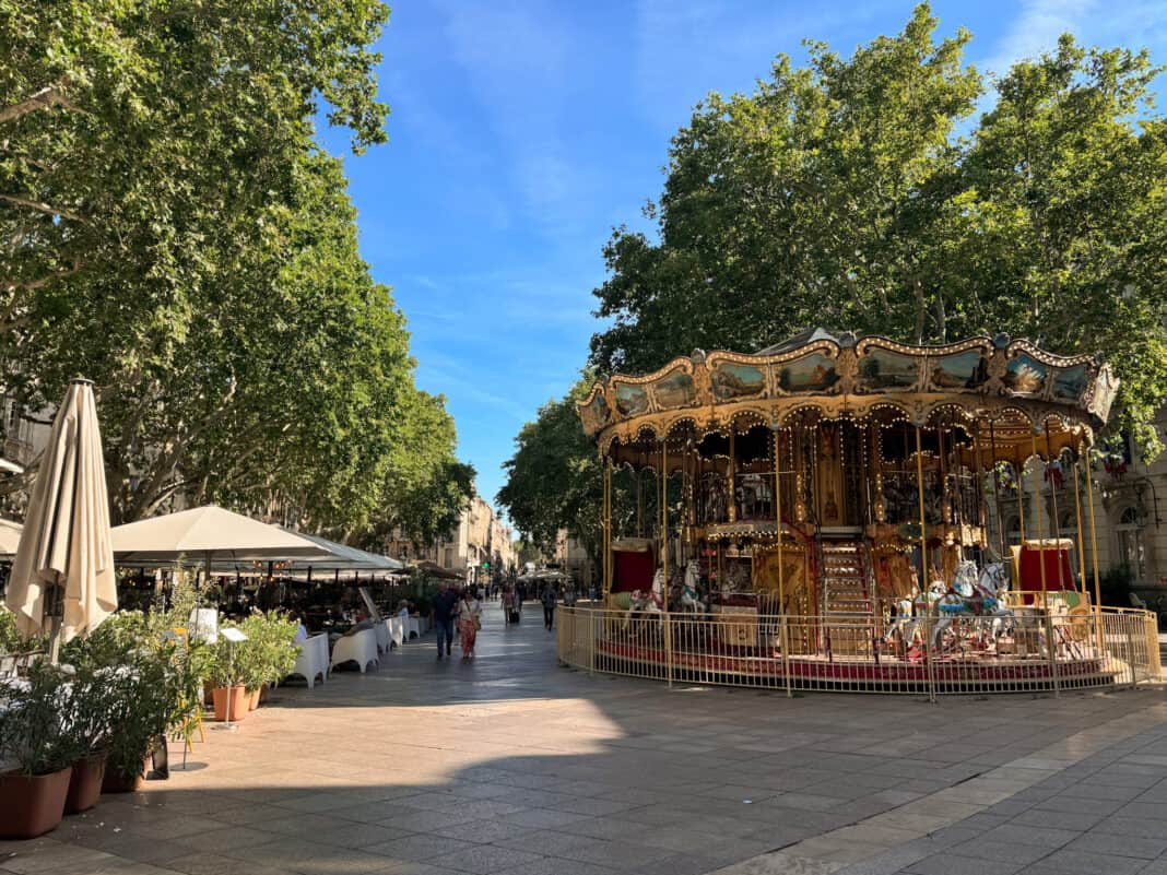 Place De L’Horloge with its carousel