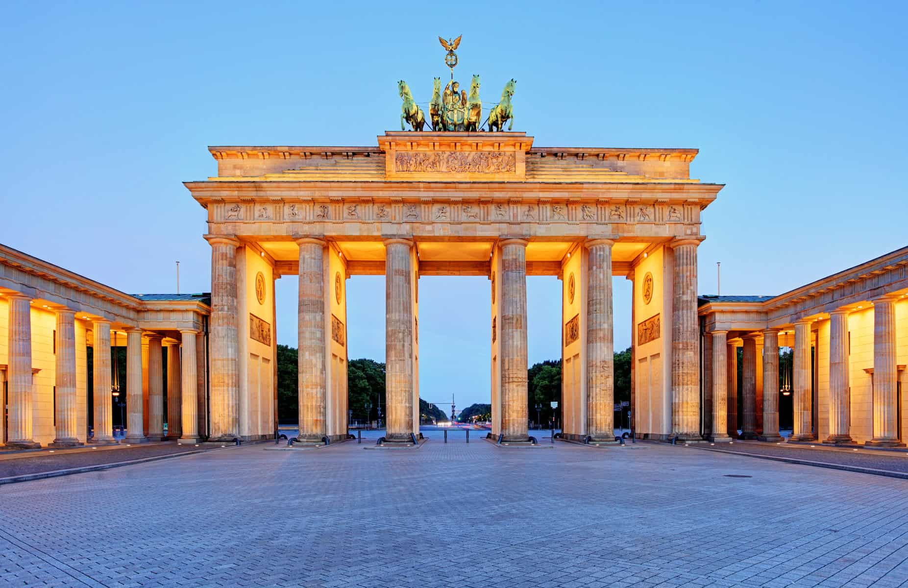 The Brandenburg Gate in Berlin