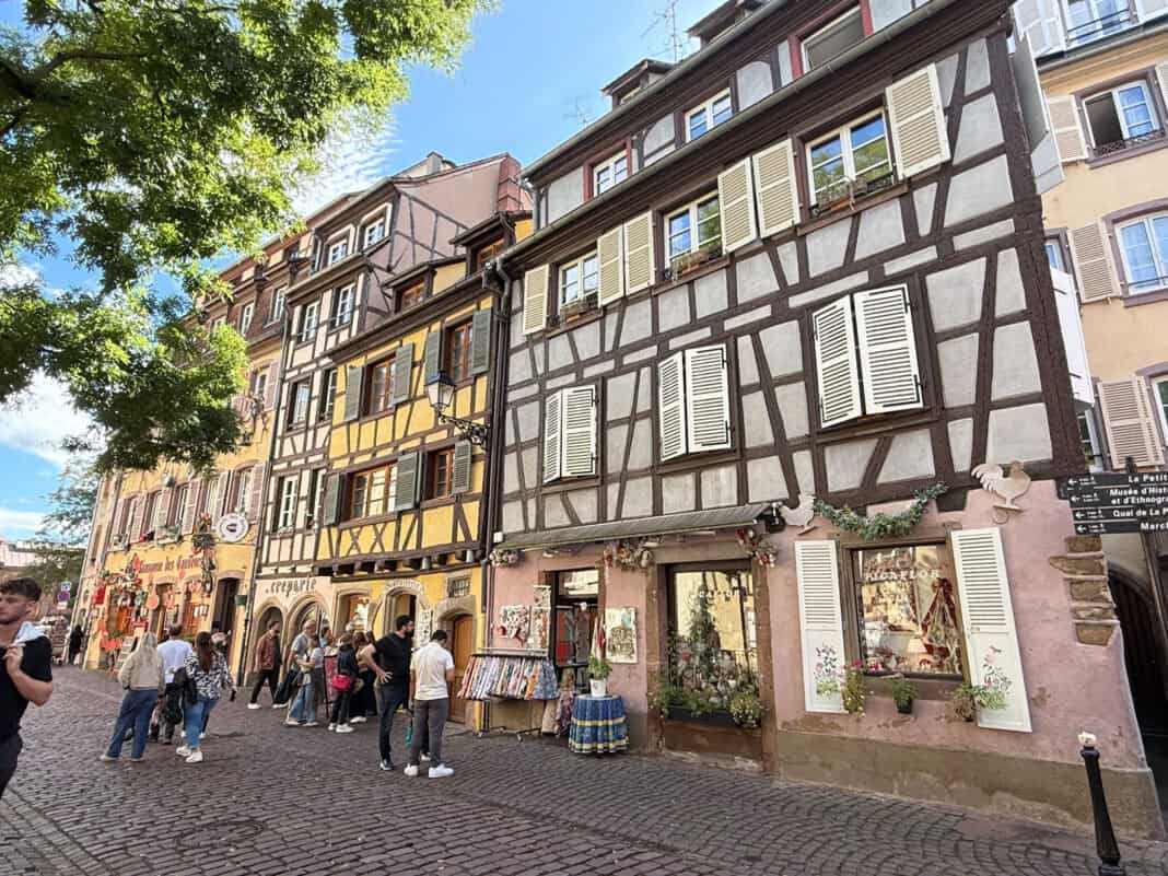 Some half-timbered buildings in Colmar