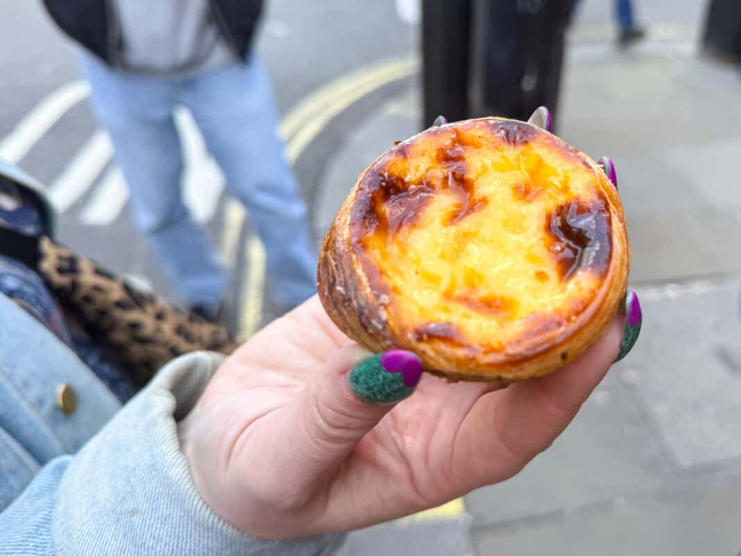 My pastel de natas at Cafe de Nata