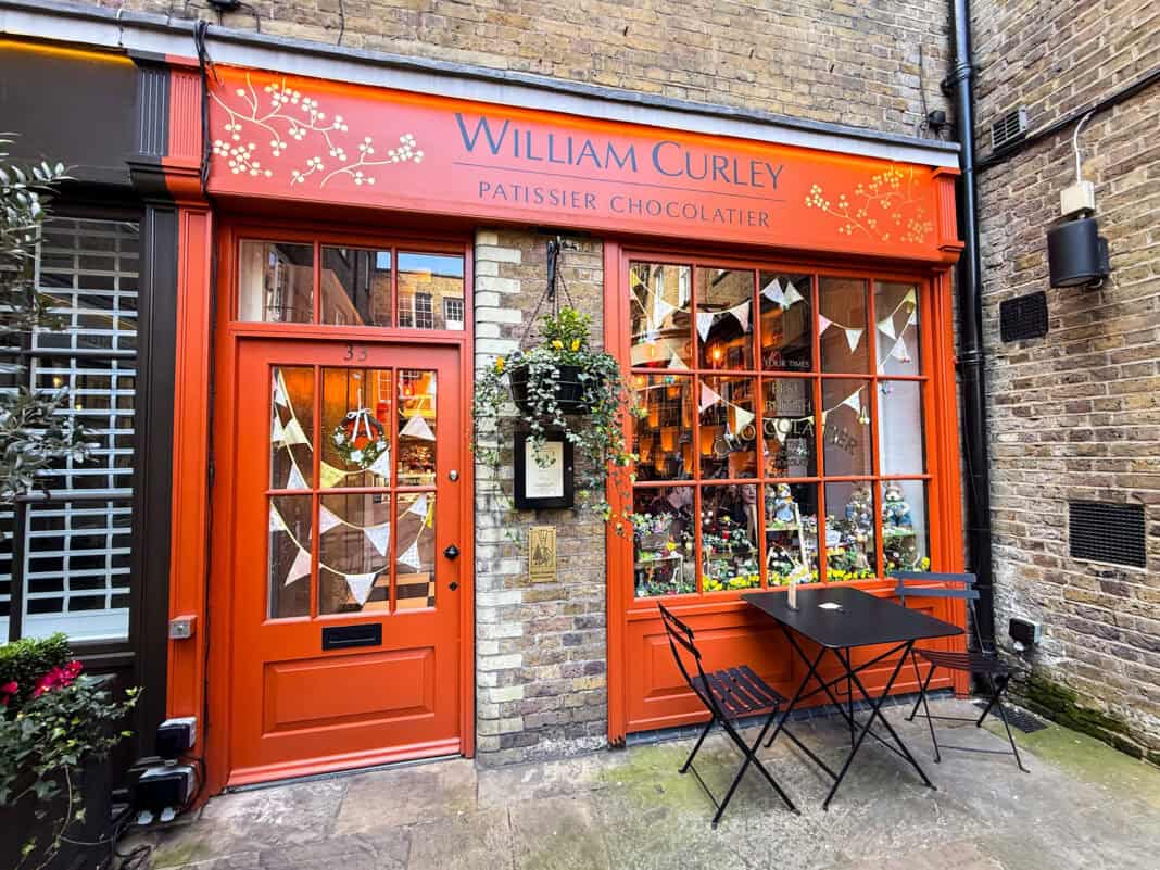 The outside of the William Curley shop
