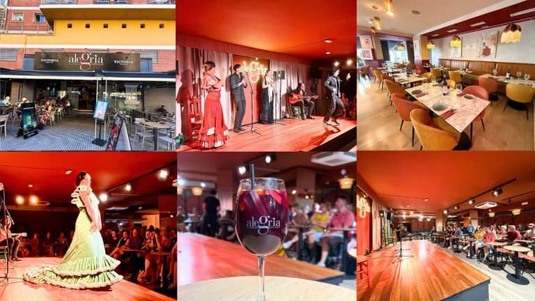 A collage of images from my visit to Alegria Malaga